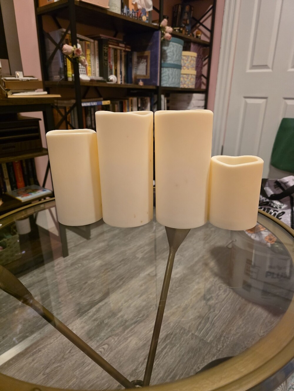 LED Flameless Pillar Candle Set - Cream (Unbranded)